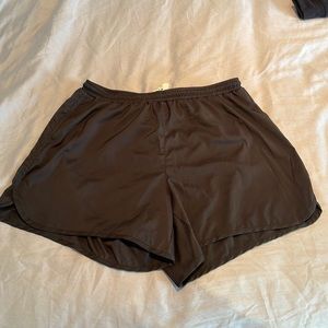 Black athletic shorts